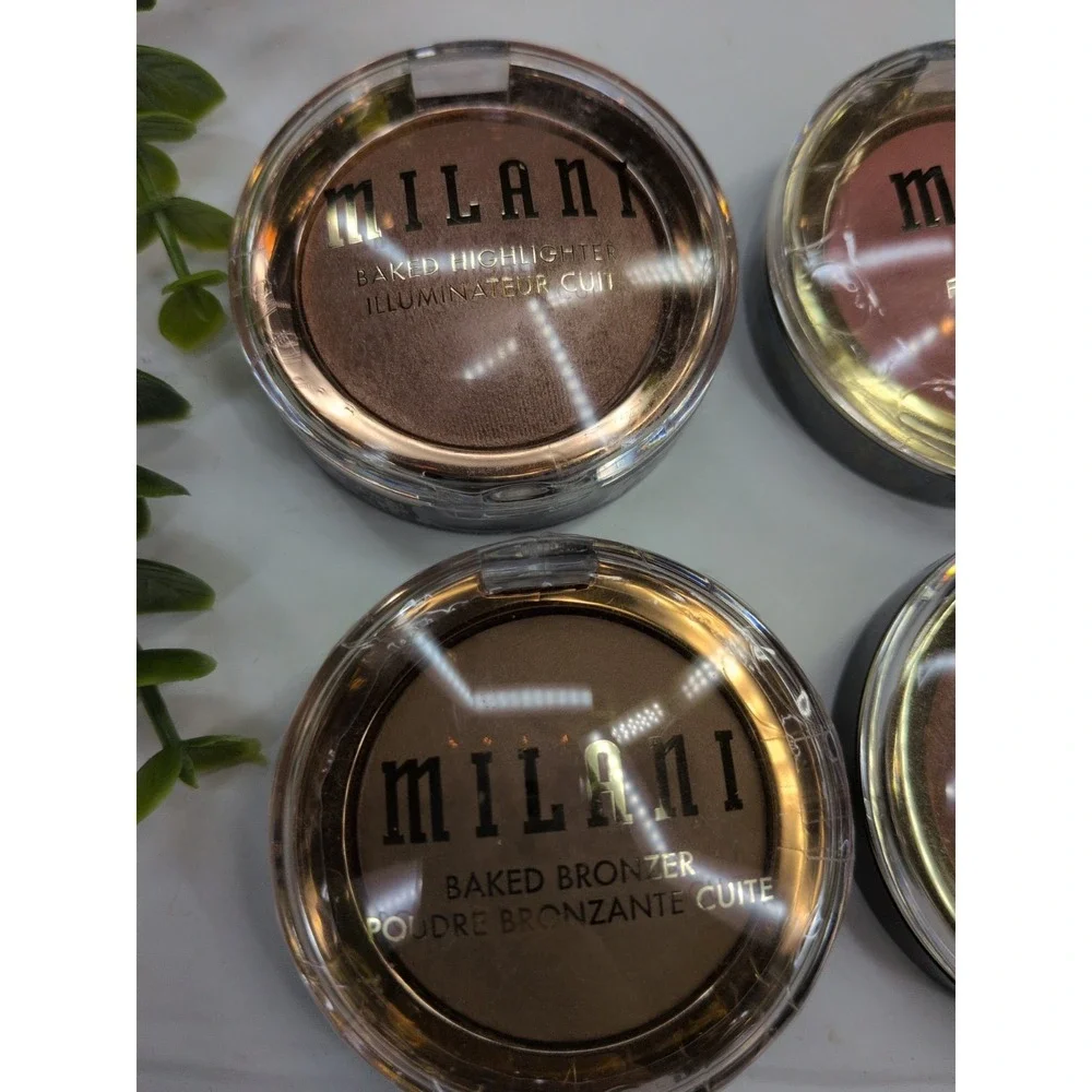 SEALED LOT 4🥰Milani Baked Highlighter Bronzer Blush Rosa Tuscan Luminoso Berry